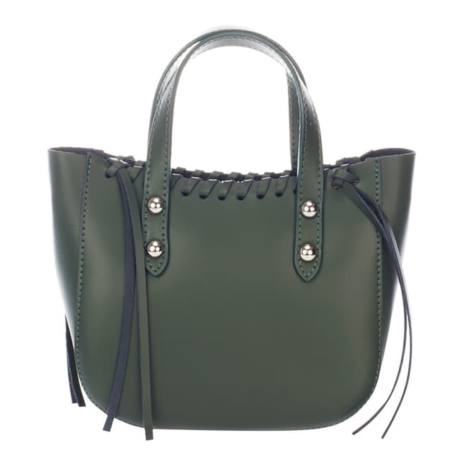 Giorgio Costa Green Leather Top Handle Bag