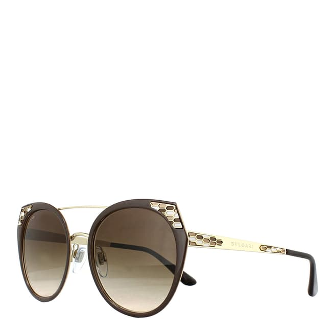 Bvlgari Women's Brown Bvlgari Sunglasses 53mm