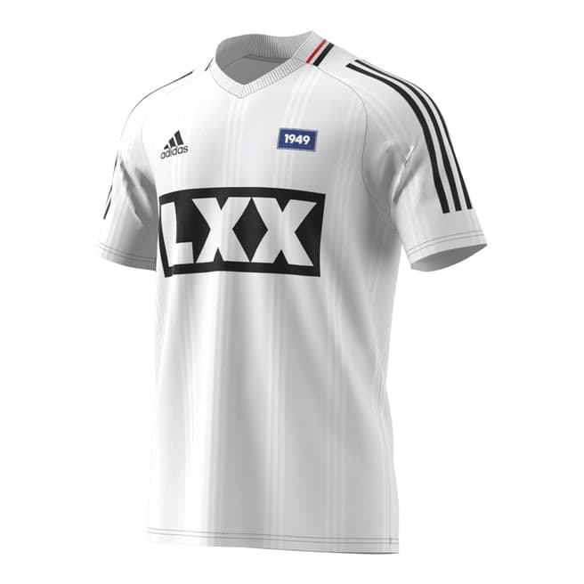 adidas Y-3 White Football 70A Jersey Tee