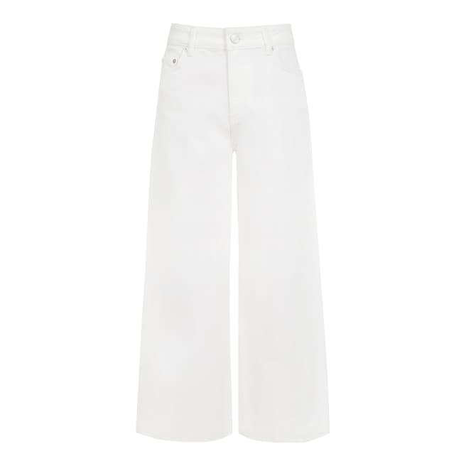 Reiss Off White Leo Wide Stretch Jeans