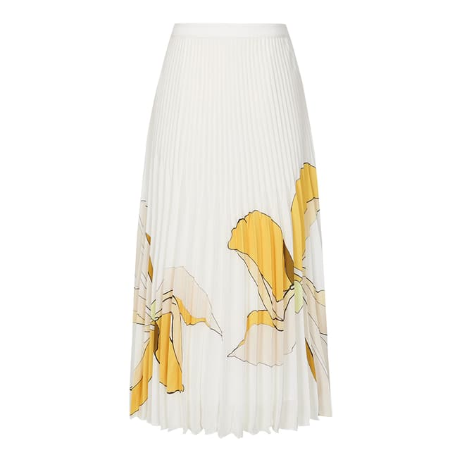 Reiss White/Multi Armelle Floral Skirt