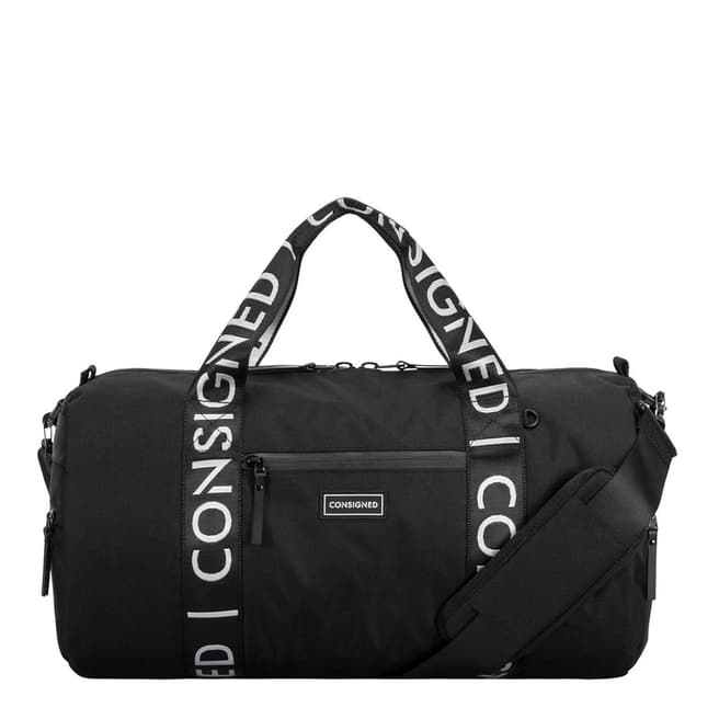 CONSIGNED Black White Marlin Holdall