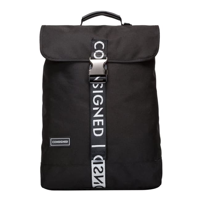 CONSIGNED Black White Vance XS Backpack