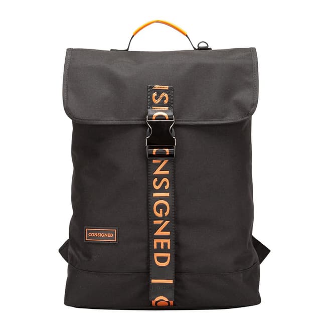 CONSIGNED Black Orange Vance XS Backpack