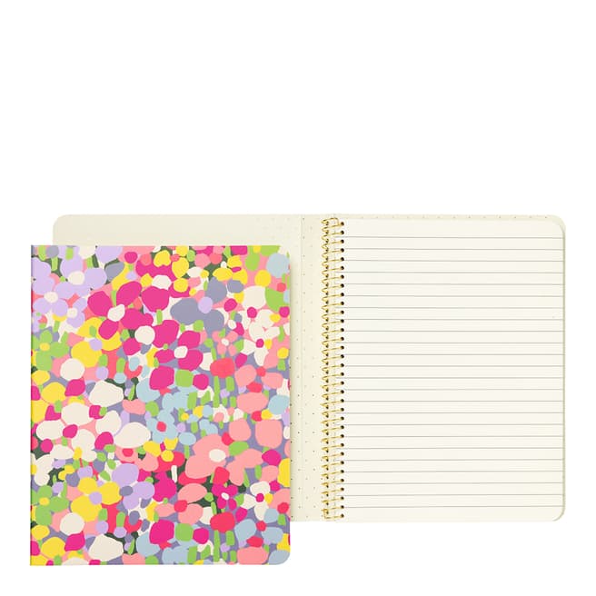 Kate Spade Concealed Spiral Notebook, Floral Dot