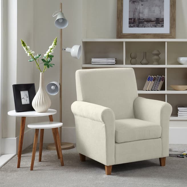 Serene Furnishings Thurso Occassional Chair Cream