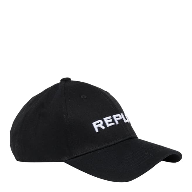 Replay Black Classic Logo Cap