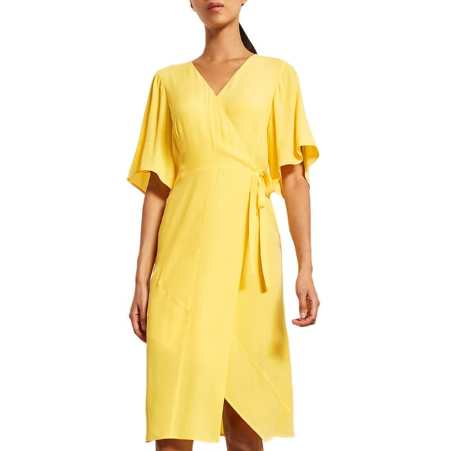 Mint Velvet Tuscan Yellow Wrap Dress