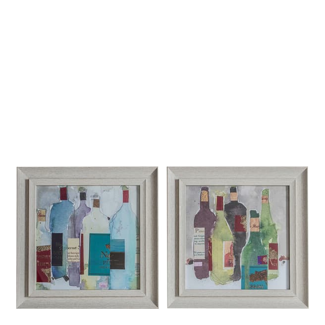Gallery Living Evening Drinks Framed Art Set of 2 40x40cm