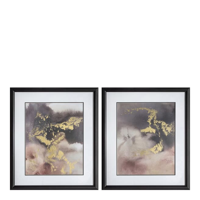 Gallery Living Set of 2 Evening Shimmer 72x62cm Framed Art