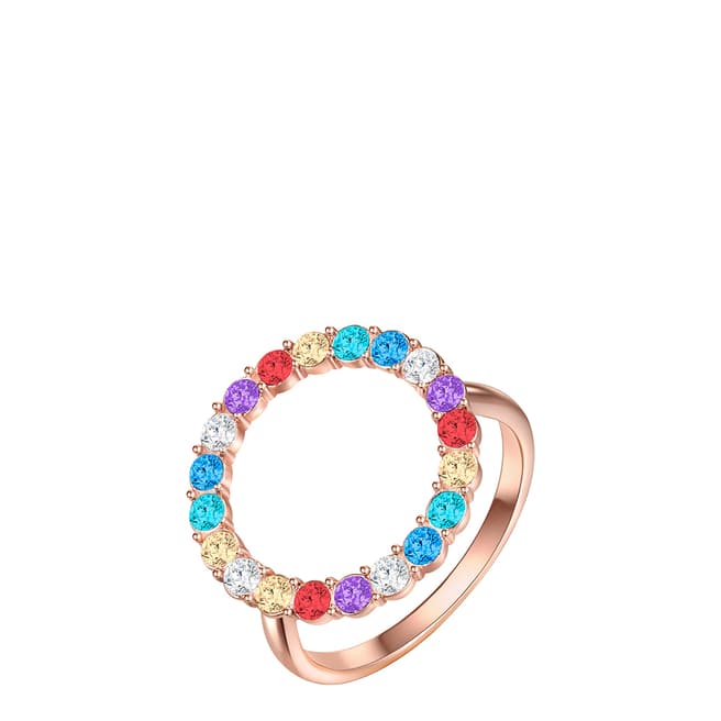 Saint Francis Crystals Multi Coloured Ring with Swarovski Crystals