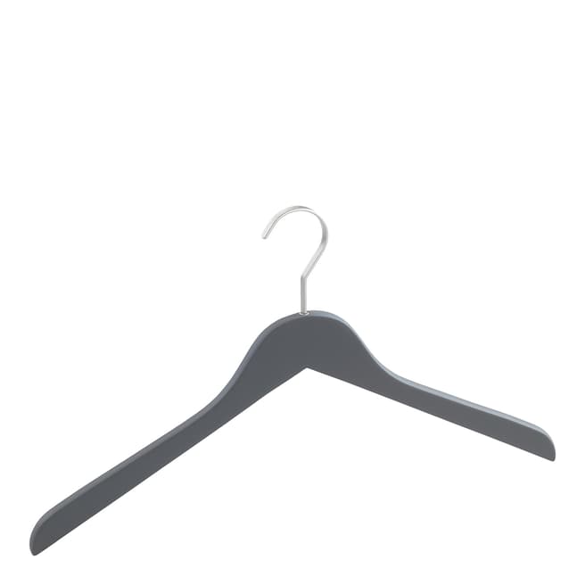 Wenko Set of 10 Grey Paris Hangers