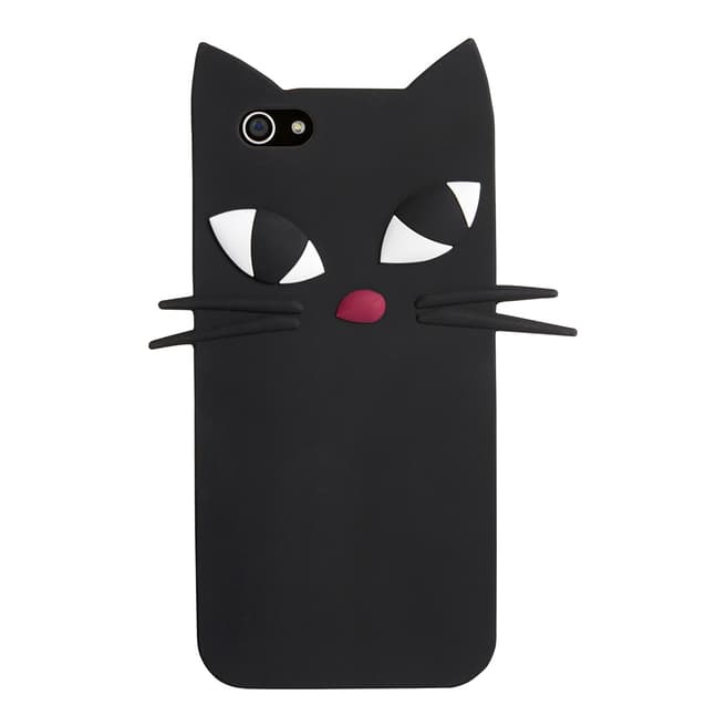 Lulu Guinness Black  Kooky Cat Iphone 6 Case