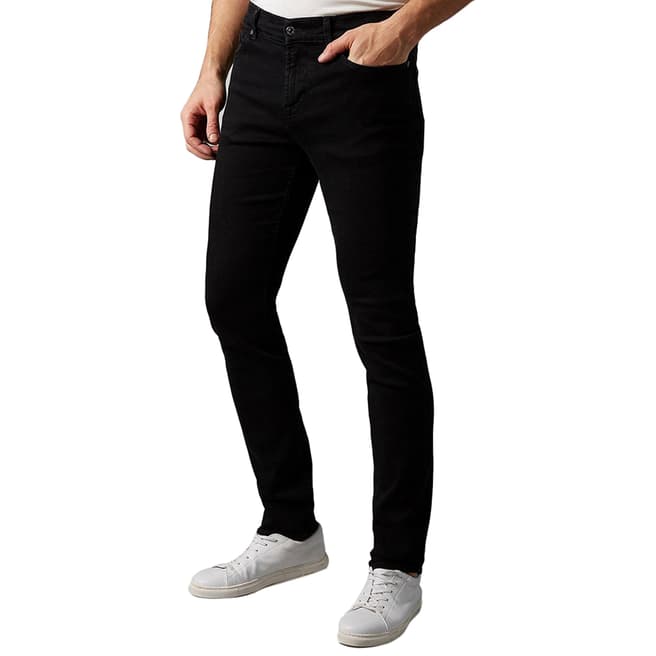 7 For All Mankind Black Ronnie Comfort Luxe Jeans