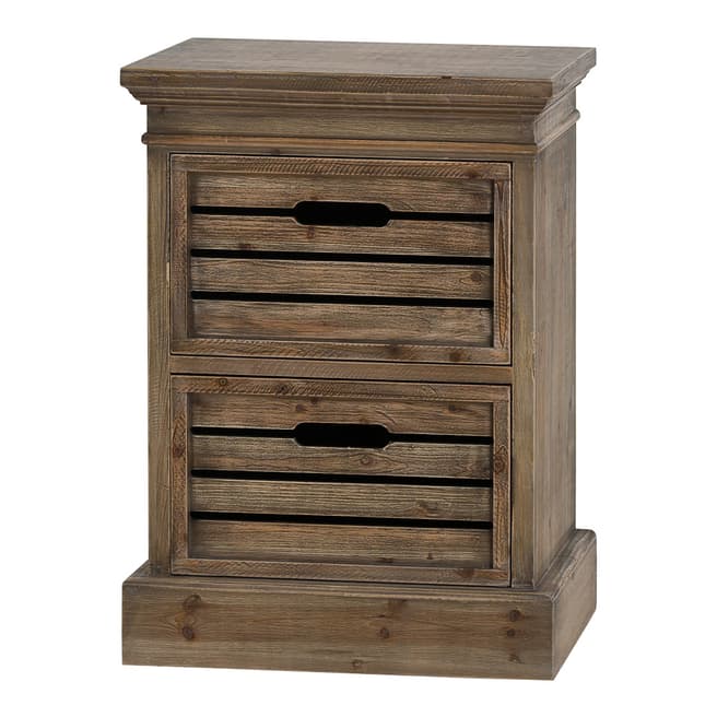 Hill Interiors Brooklyn Distressed Pine Two Drawer Chest