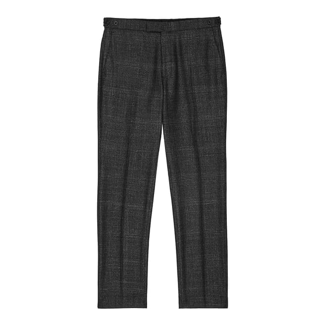 Reiss Charcoal Check Verve Trousers