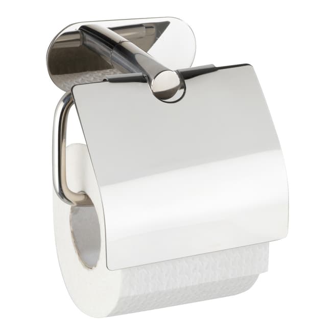 Wenko Turbo-Loc Toilet Paper Holder, Silver
