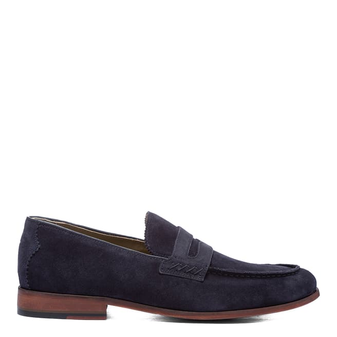 Oliver Sweeney Navy Montefeltro Suede Loafers
