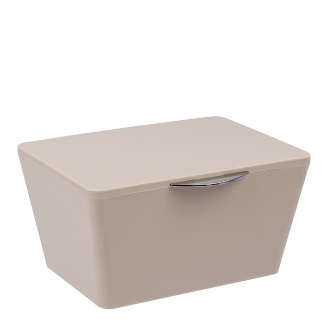 Wenko Brasil Bathroom Box with Lid, Taupe