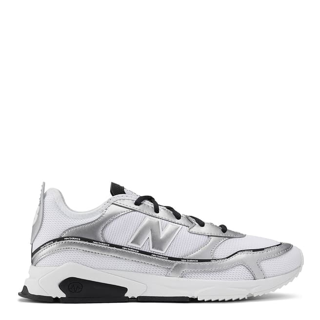New Balance White, Silver & Black X-Racer Sneakers