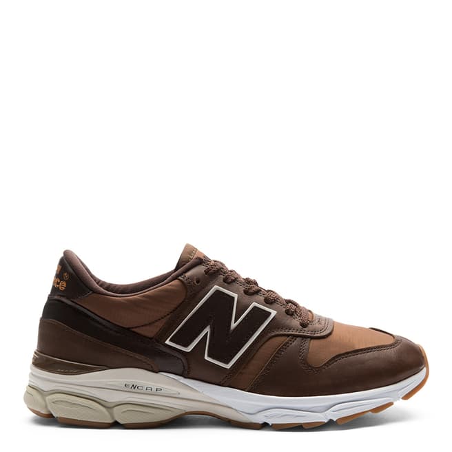 New Balance: Made in UK Brown & Rust Hybrid M770.9 Sneakers