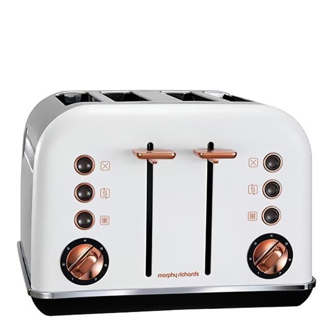 Morphy Richards Rose Gold Accents 4 Slice Toaster