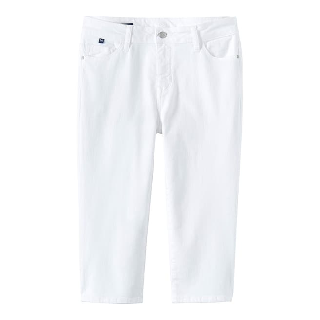 Crew Clothing White Murray Crop 3/4 Length Jean
