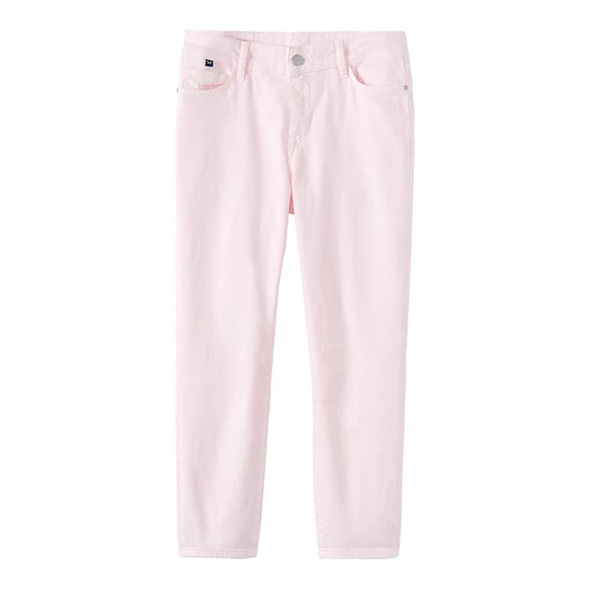 Crew Clothing Pink Cropped Cotton Skinny Jean