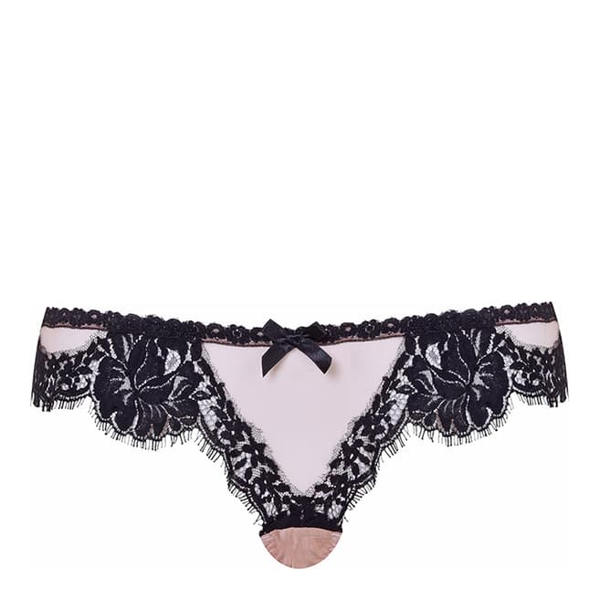 Agent Provocateur Nude/Black Meridith Thong