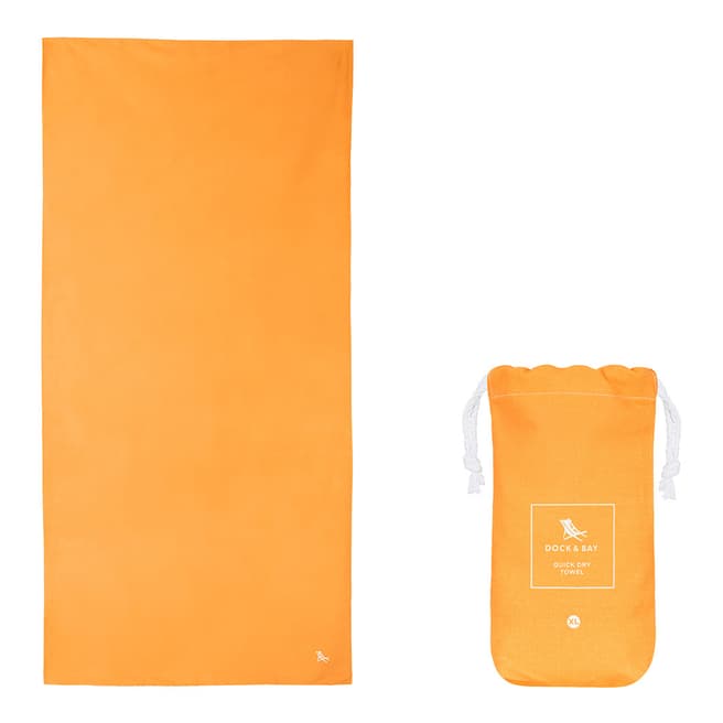 Dock & Bay Classic XL Towel, Sahara Orange