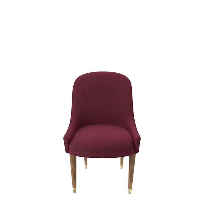 sofa.com Arabella Dining Chair in Boysenberry Brushed Linen Cotton