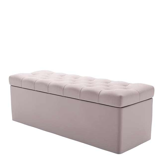 sofa.com Valentin Blanket Box in Lychee Smart Velvet
