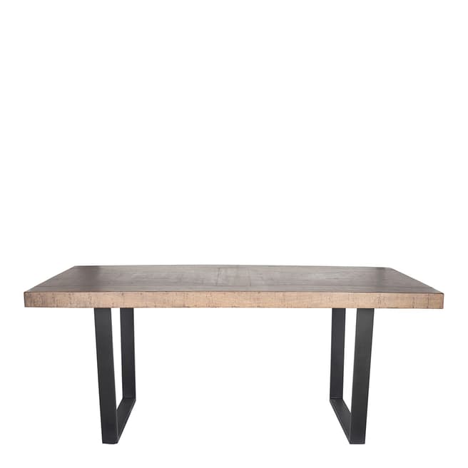 Pacific Life Mango Wood & Iron Oblong Dining Table