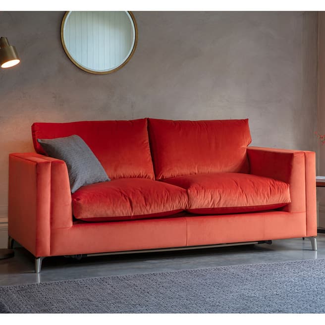 Gallery Living Bramley Sofa Bed, Standard Small Double Mattress, Placido Terracotta