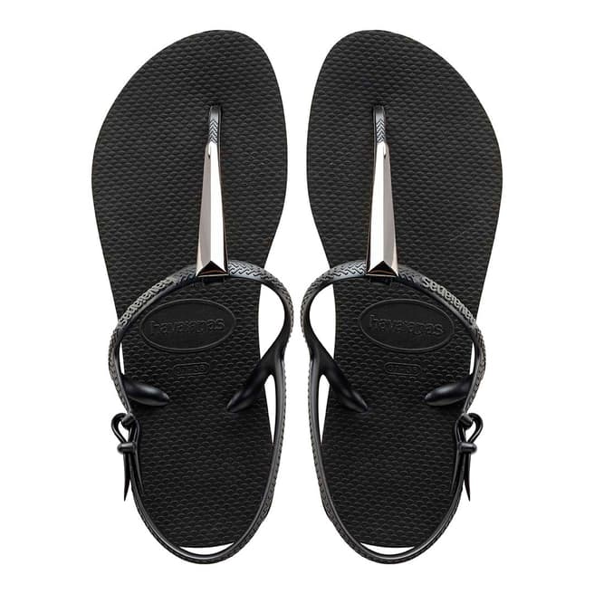 Havaianas Black Freedom Maxi Sandals