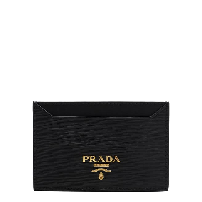 Prada Black Prada Leather Cardholder