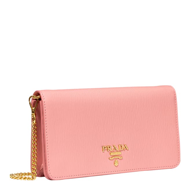 Prada Pink Prada Leather Crossbody Bag