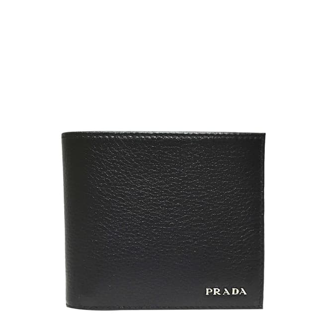 Prada Black Saffiano Leather Wallet 