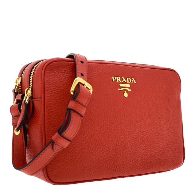 Prada Red Prada Leather Crossbody Bag