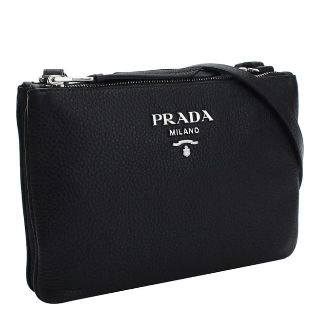 Prada Black Prada Leather Crossbody Bag
