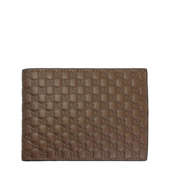 Gucci Men's Tan Gucci Leather Wallet