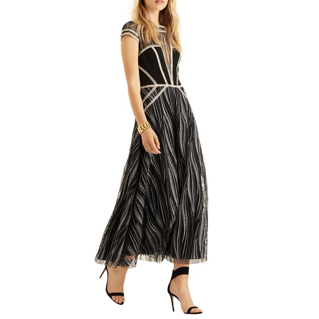 Amanda Wakeley Multi Metallic Midi Cocktail Dress