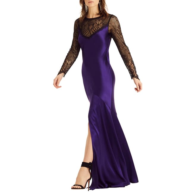 Amanda Wakeley Purple/Multi Lace Mix CBS Dress