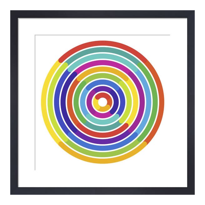 Simon C Page Colour Wheel - Rainbows, 35x35cm