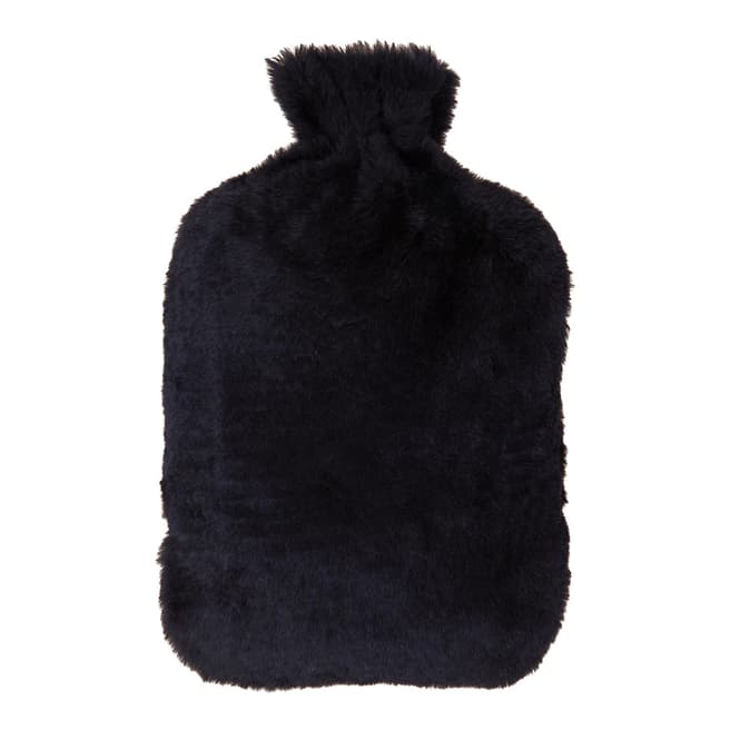 N°· Eleven Navy Shearling Hot Water Bottle Cover