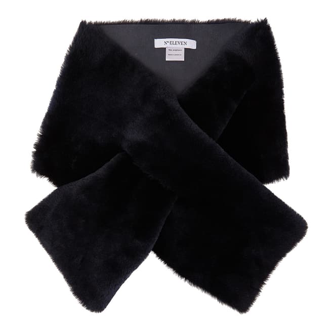 N°· Eleven Navy Shearling Scarf