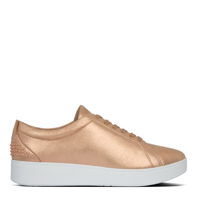 FitFlop Rose Gold Rally Microstud Sneakers