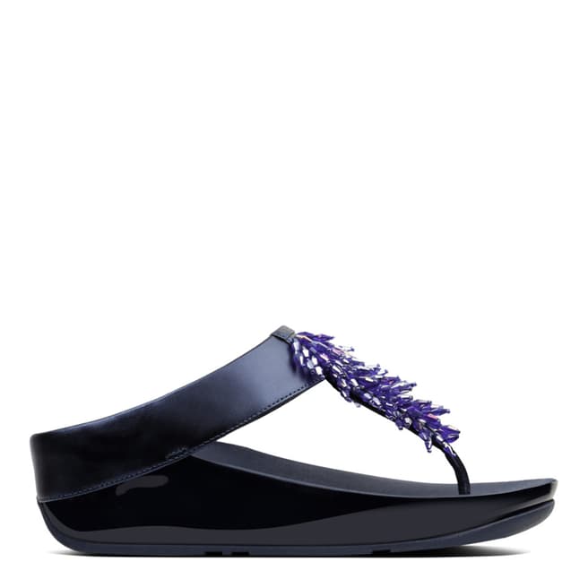 FitFlop Meteor Blue Rumba Toe Thong Sandals