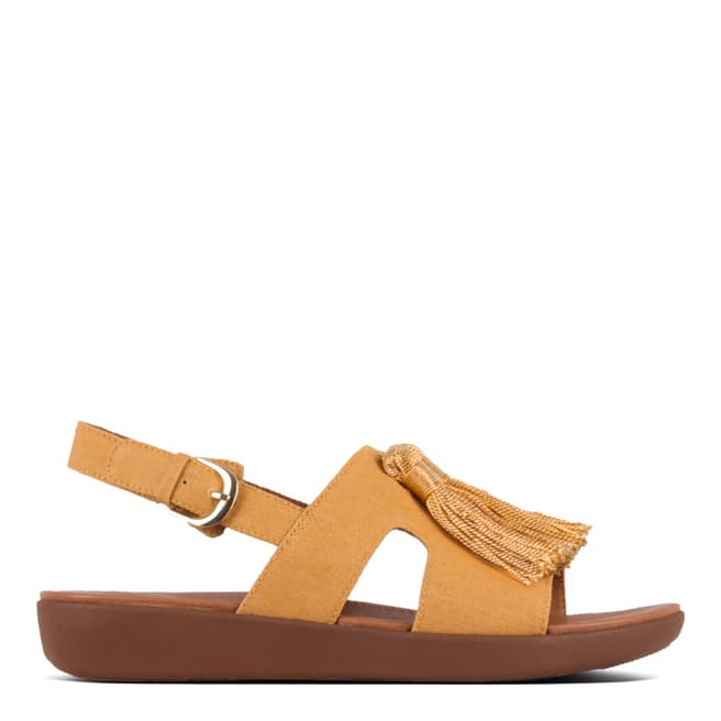 FitFlop Baked Yellow H-Bar Tassel Sandals