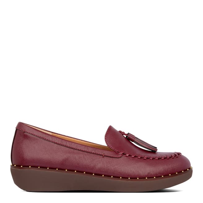 FitFlop Burgundy Petrina Patent Loafers